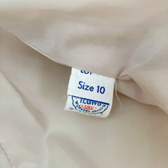 Vintage Devon Hall Cream Neutral Skirt Blazer Suit Set - Picture 16 of 16